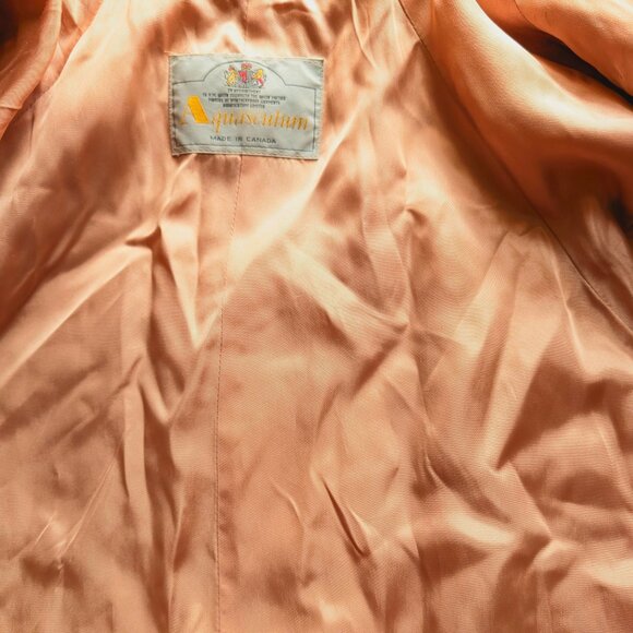 AQUASCUTUM Aqua 5 TRENCH coat MADE IN CANADA Sz 16 Sublime quality VINTAGE A GEM - Picture 12 of 16
